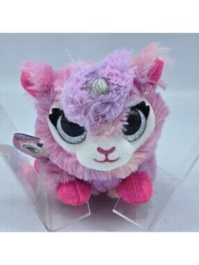 Zuru Coco Scoops Surprise Juno Llamacorn Pink Big Eyes Stuffed Animal Plush Toy